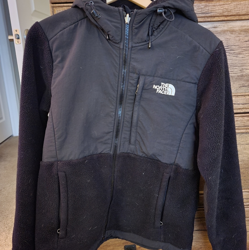 Black North Face Denali Fleece with Hood